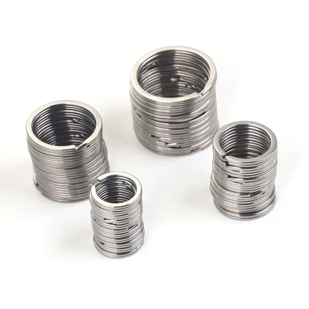 Stainless Steel Key Ring Handmade Jewelry Accessories With Geometric Totem And Electroplating - Image 4
