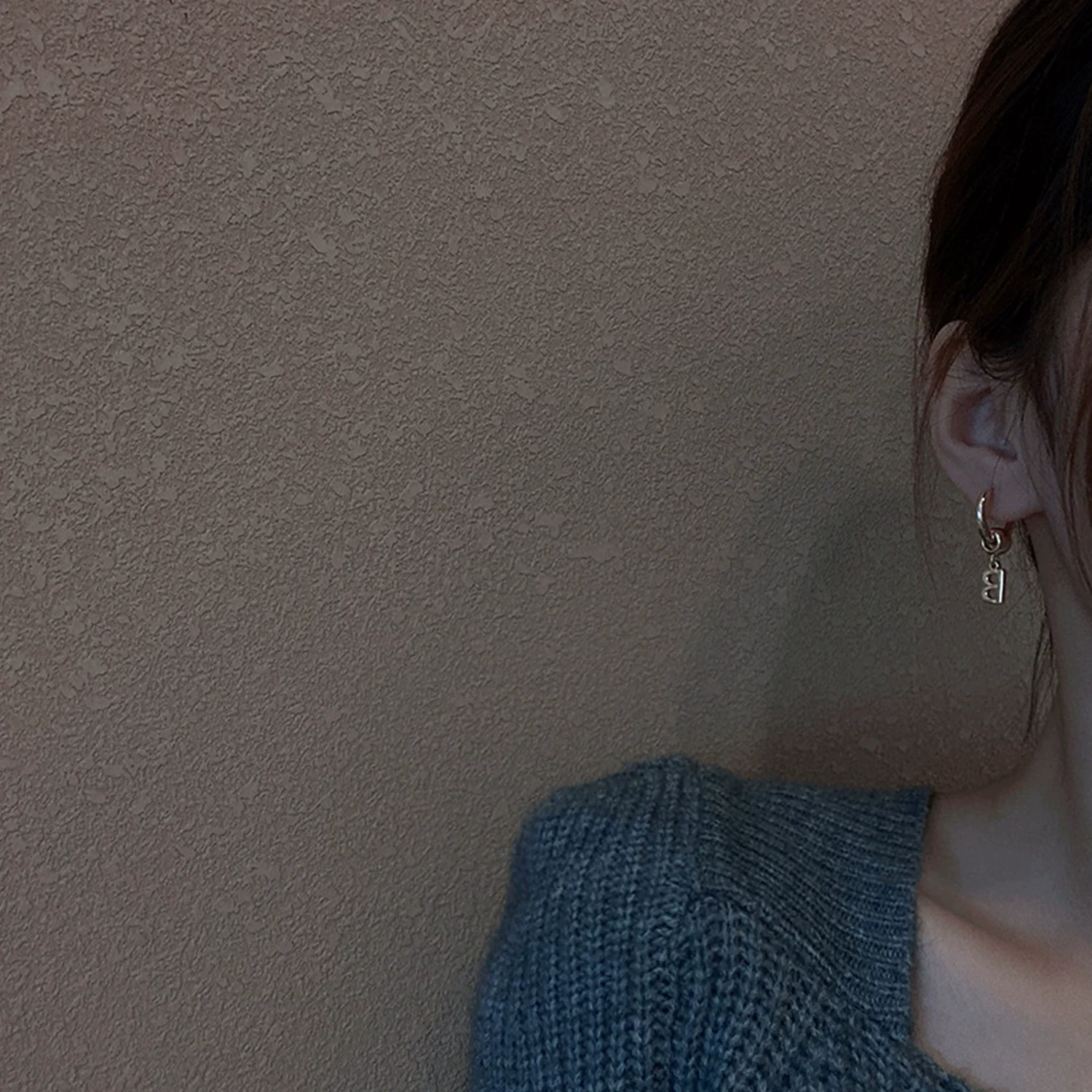 Stainless Steel Letter Earrings With Electroplating For Women - Image 3