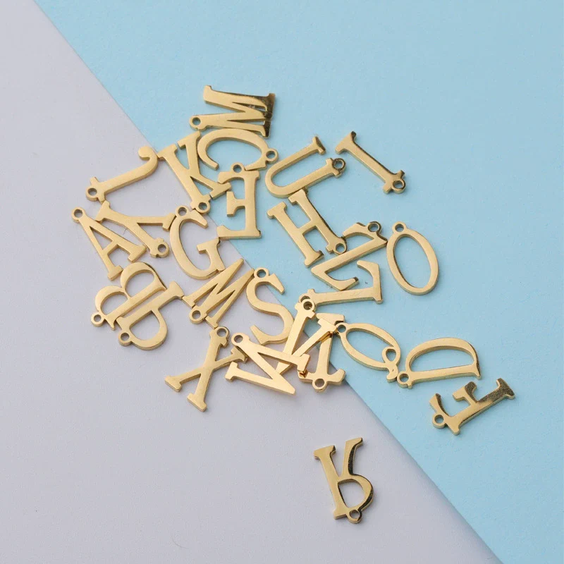 Stainless Steel Letter Jewelry Accessories Pendant With Fine Polishing - Image 3