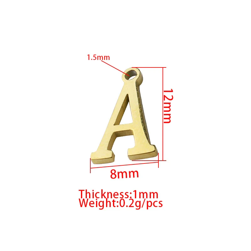 Stainless Steel Letter Jewelry Accessories Pendant With Fine Polishing - Image 4