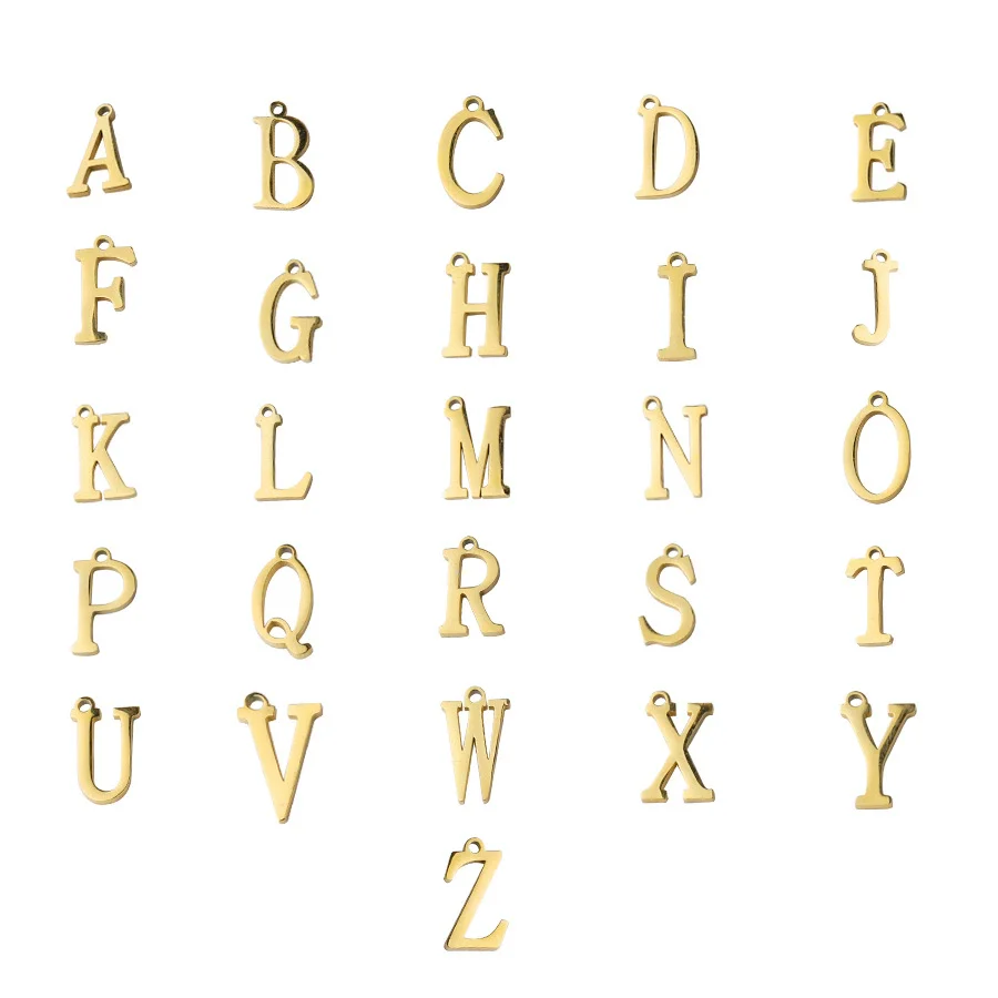Stainless Steel Letter Jewelry Accessories Pendant With Fine Polishing - Image 5