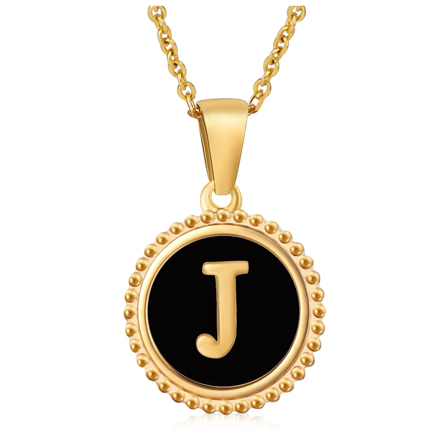 316L Stainless Steel Letter Pendant Necklace Jewelry - Image 39
