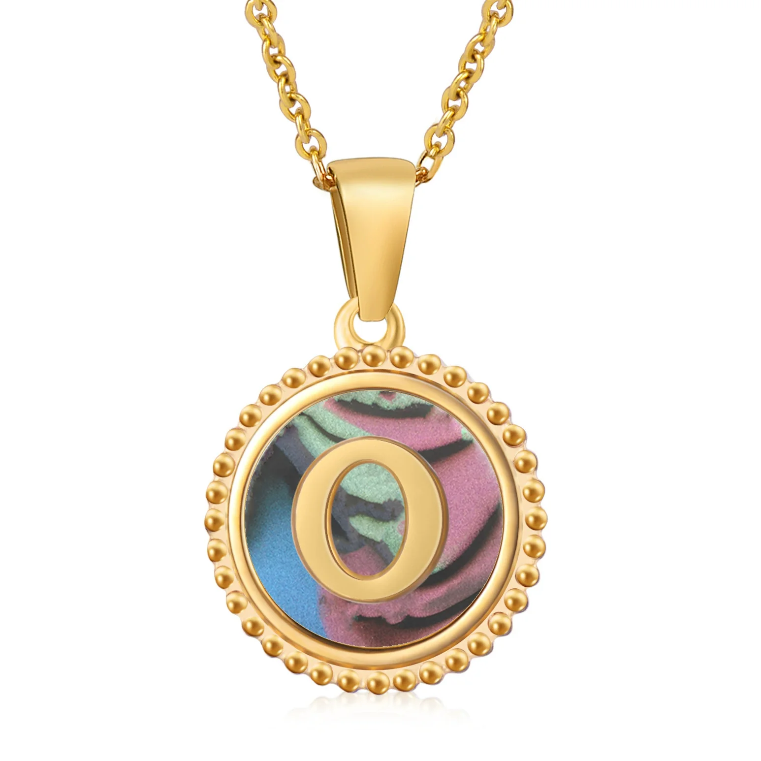 316L Stainless Steel Letter Pendant Necklace Jewelry - Image 70