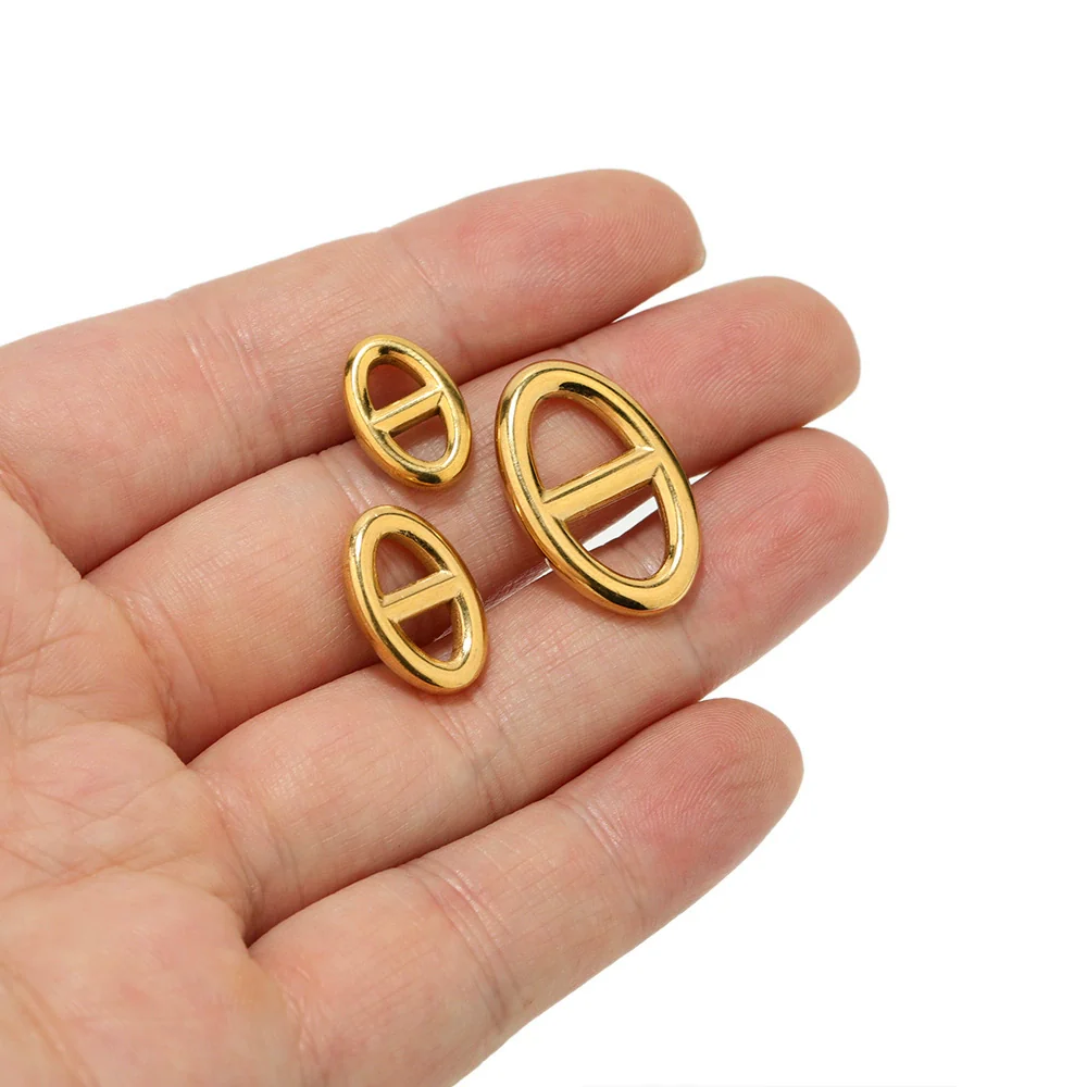 Stainless Steel Letter Theta Pendant Hip Hop Jewelry Accessories With 18K Gold Color Electroplating - Image 3