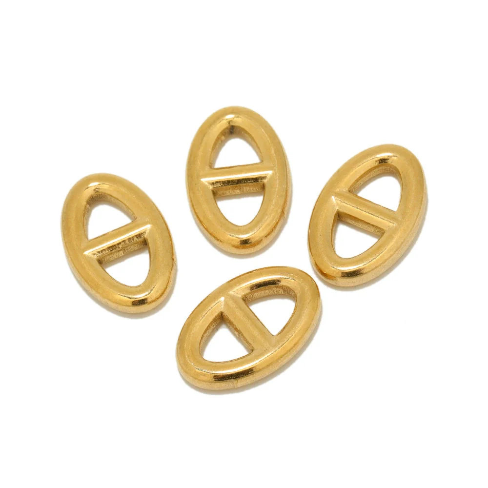 Stainless Steel Letter Theta Pendant Hip Hop Jewelry Accessories With 18K Gold Color Electroplating - Image 5