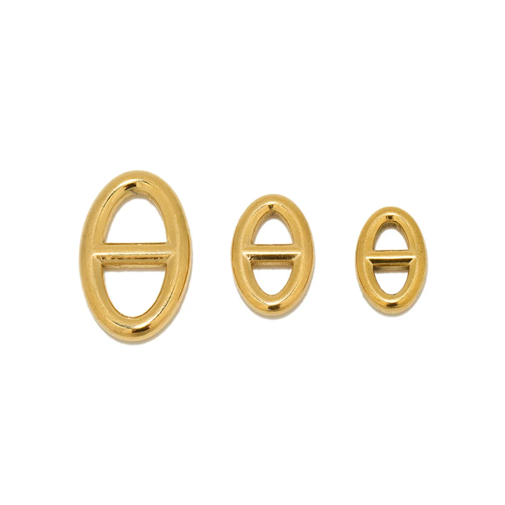 Stainless Steel Letter Theta Pendant Hip Hop Jewelry Accessories With 18K Gold Color Electroplating - Image 6