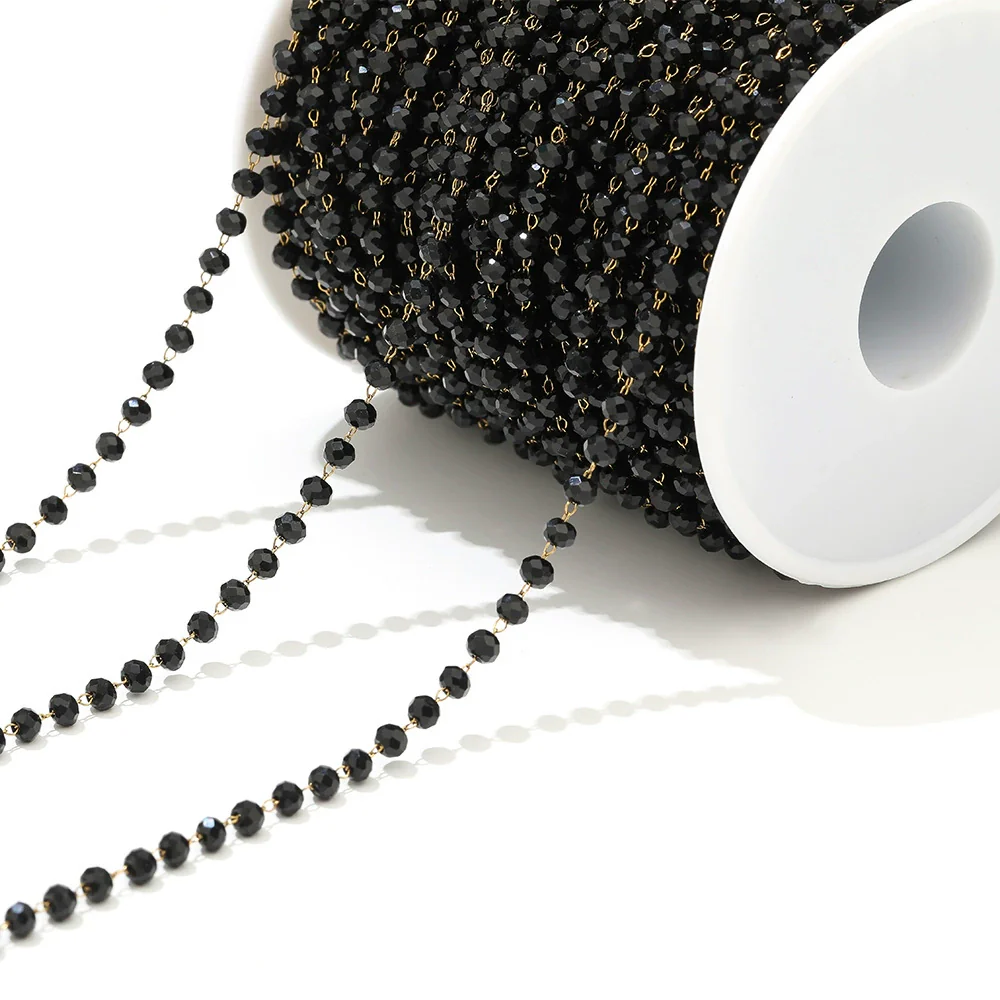 Stainless Steel Light Luxury Geometric Gold Bead Chain Jewelry Accessories For Diy Bracelet And Necklace With Electroplating Treatment - Image 12