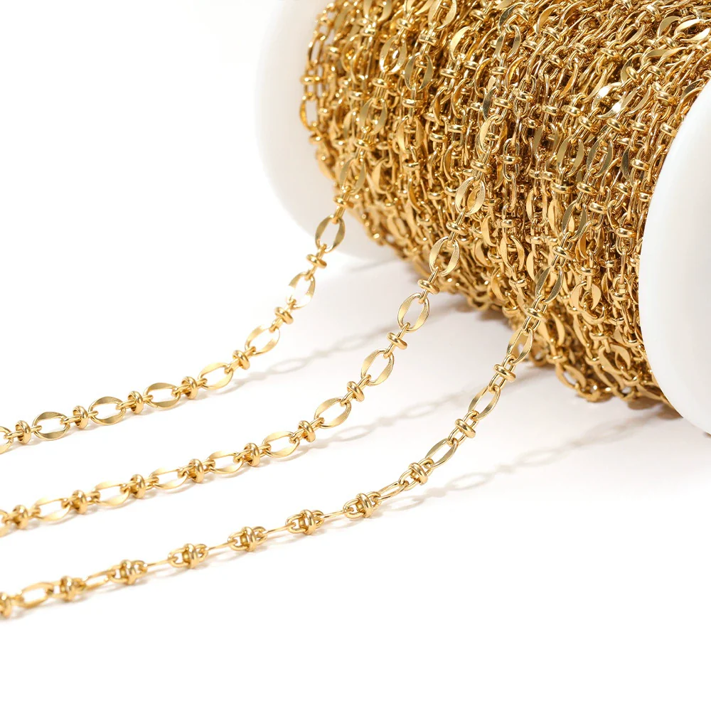 Stainless Steel Lip Chain Electroplated Fashion Apparel Jewelry Necklace Chain Accessories - Image 6
