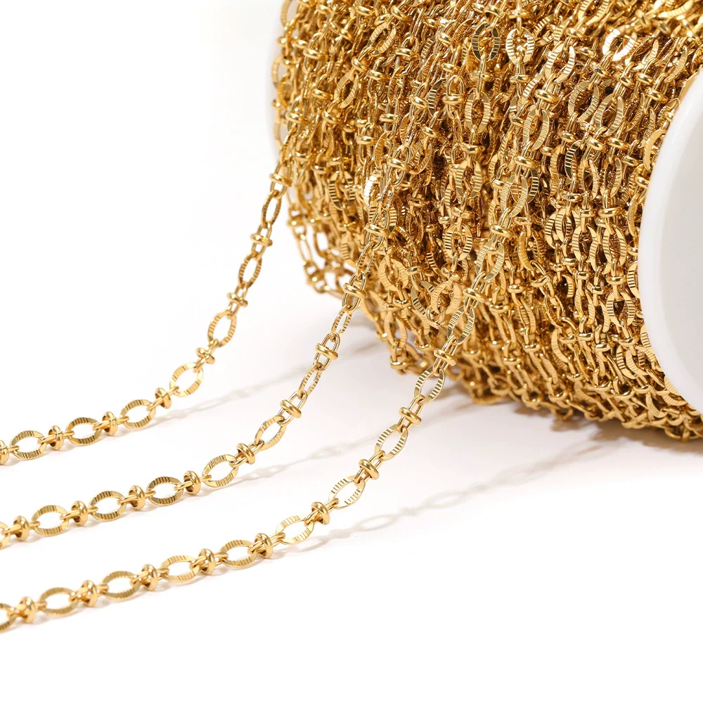 Stainless Steel Lip Chain Electroplated Fashion Apparel Jewelry Necklace Chain Accessories - Image 7