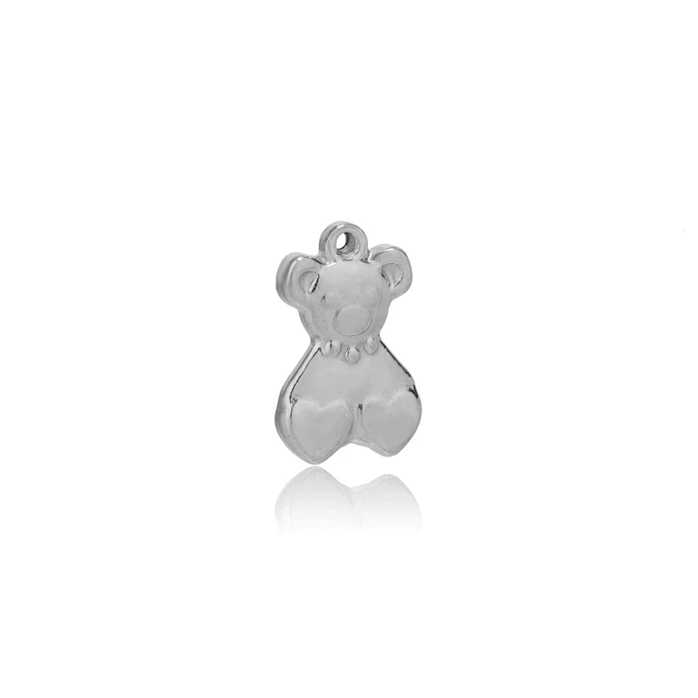 Stainless Steel Love Bear Pendant Electroplated Diy Sweater Necklace And Bracelet Pendant Accessories - Image 7
