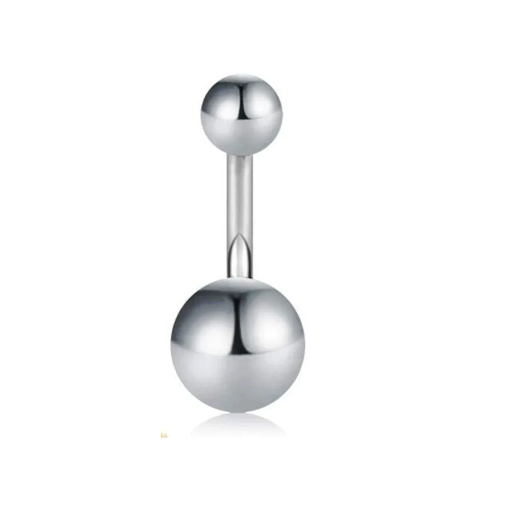 Stainless Steel Love Navel Ring Body Piercing Jewelry With Flower Pattern - Image 13