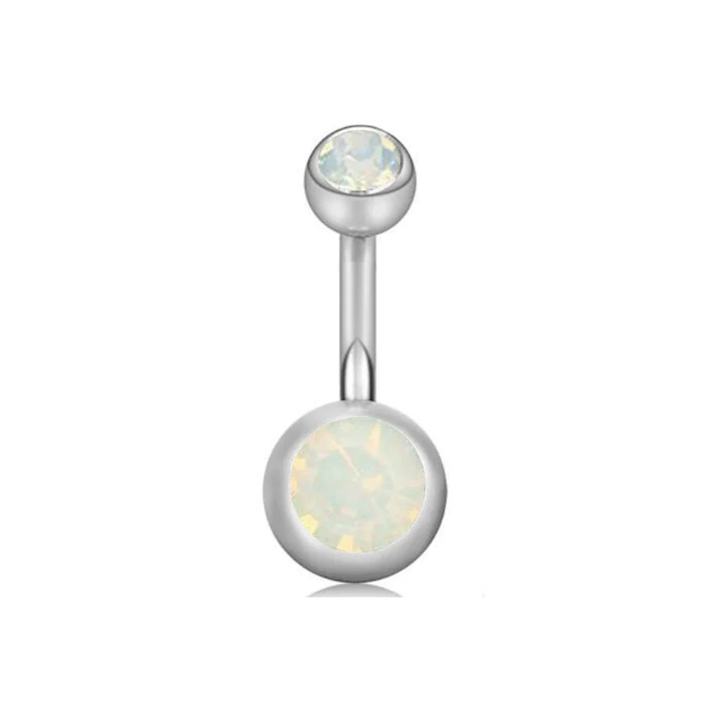 Stainless Steel Love Navel Ring Body Piercing Jewelry With Flower Pattern - Image 18