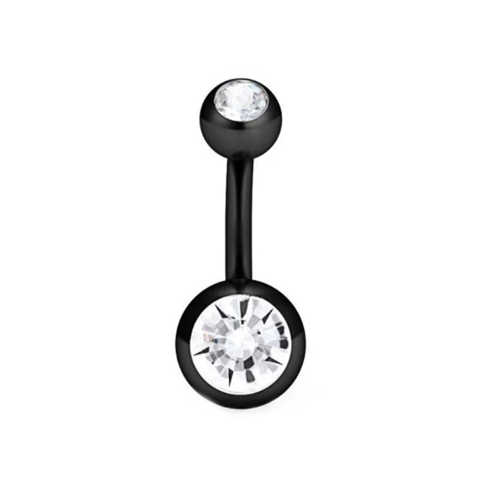Stainless Steel Love Navel Ring Body Piercing Jewelry With Flower Pattern - Image 25