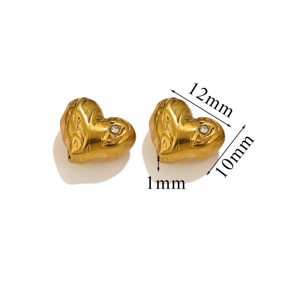 Stainless Steel Love Pattern Hollow Heart Bead Bracelet Jewelry Accessories With Crystal Diamond Zirconium Casting Process - Image 9