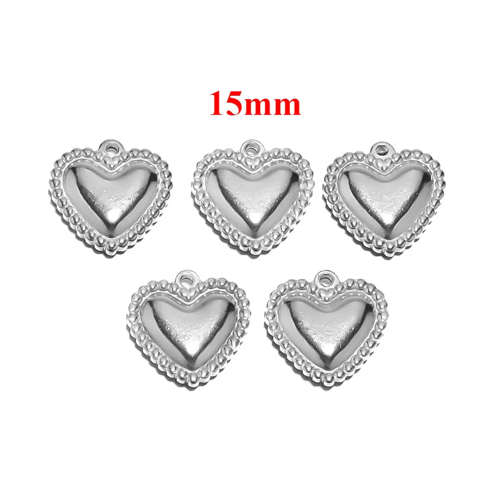 Stainless Steel Love Pendant Vacuum Electroplated Diy Couple Necklace - Image 4