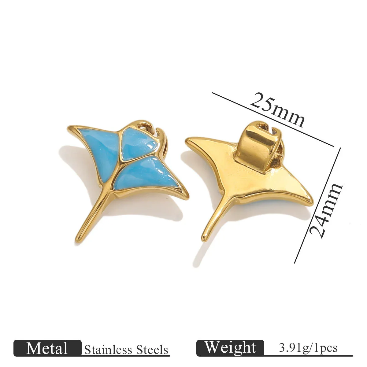Stainless Steel Marine Organisms Turtle Shell Creative Pearl Shell Jewelry Accessories Pendant With Electroplating - Image 10