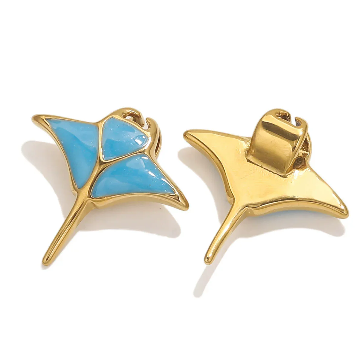 Stainless Steel Marine Organisms Turtle Shell Creative Pearl Shell Jewelry Accessories Pendant With Electroplating - Image 4