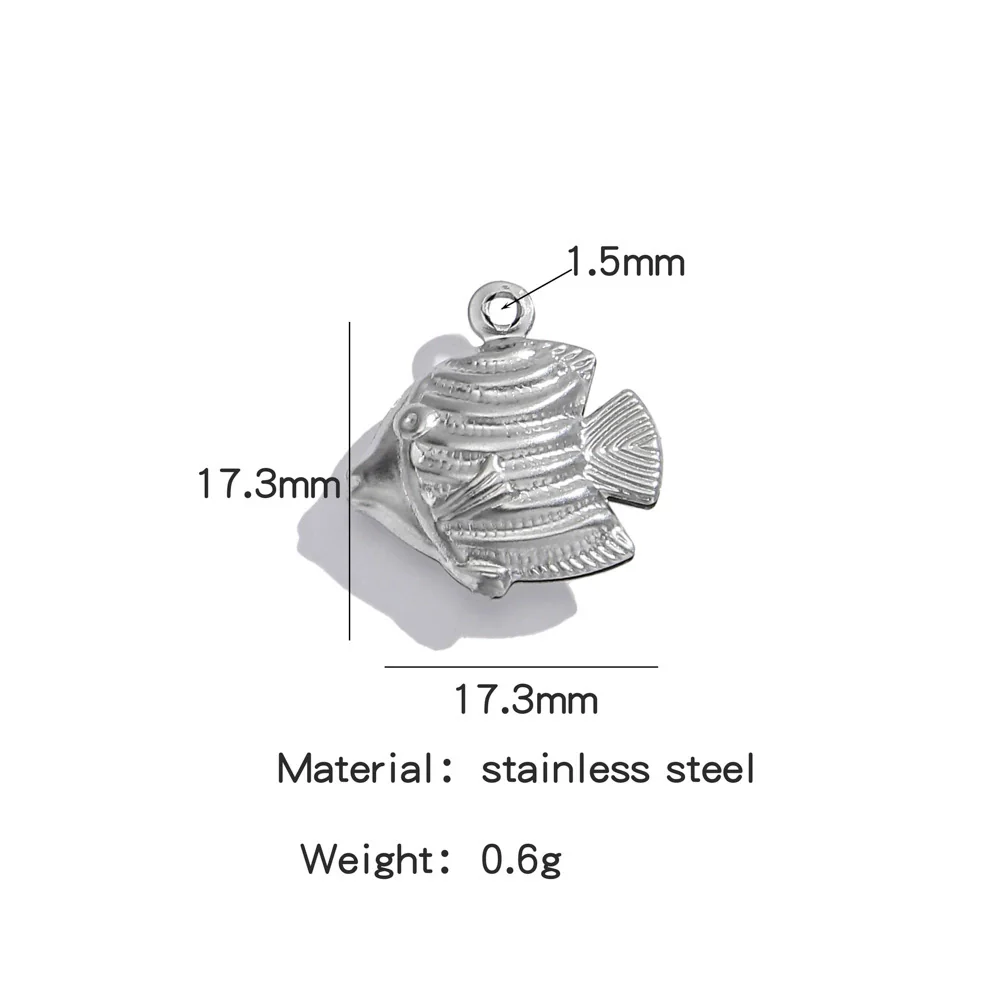 Stainless Steel Marine Series Shell Conch Sea Star Jewelry Accessories Pendant With Electroplating - Image 34