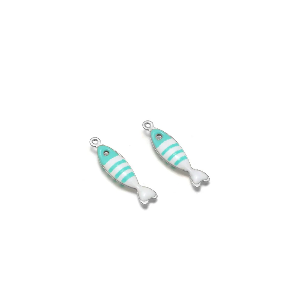 Stainless Steel Minimalist Dripping Oil Small Fish Pendant Necklace Clothing Accessories - Image 10