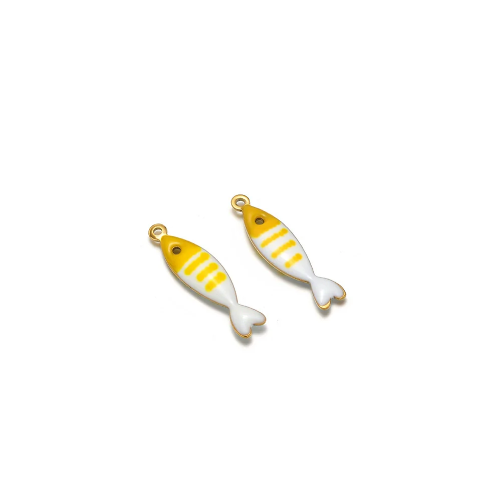 Stainless Steel Minimalist Dripping Oil Small Fish Pendant Necklace Clothing Accessories - Image 7