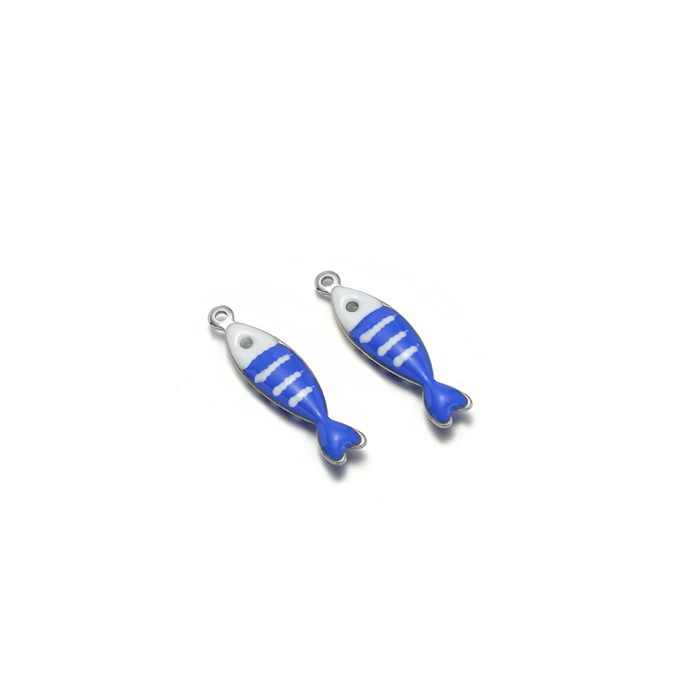Stainless Steel Minimalist Dripping Oil Small Fish Pendant Necklace Clothing Accessories - Image 9