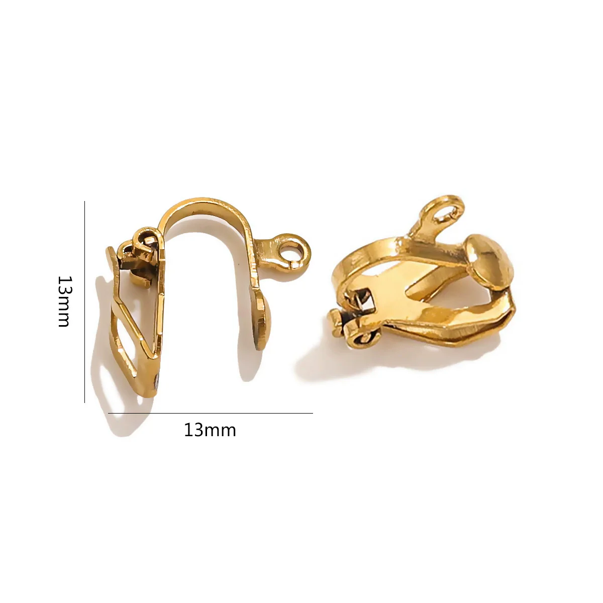 Stainless Steel Minimalist Totem Pattern French Hook Earrings Jewelry With Electroplating - Image 17
