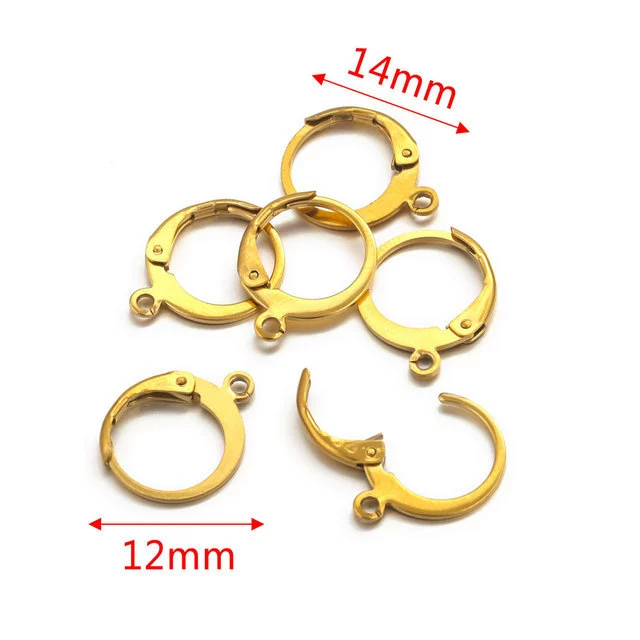 Stainless Steel Minimalist Totem Pattern French Hook Earrings Jewelry With Electroplating - Image 6