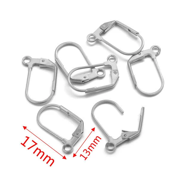 Stainless Steel Minimalist Totem Pattern French Hook Earrings Jewelry With Electroplating - Image 9