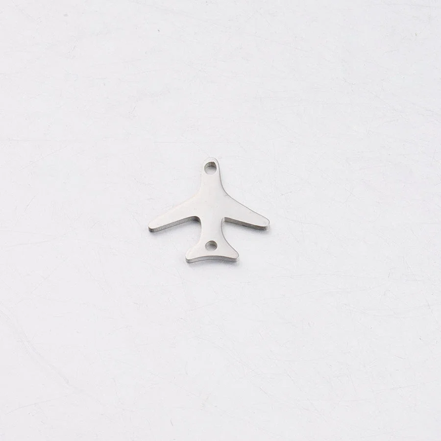 Stainless Steel Mirror Finish Polishing Aircraft Shape Pendant Jewelry Accessories - Image 5