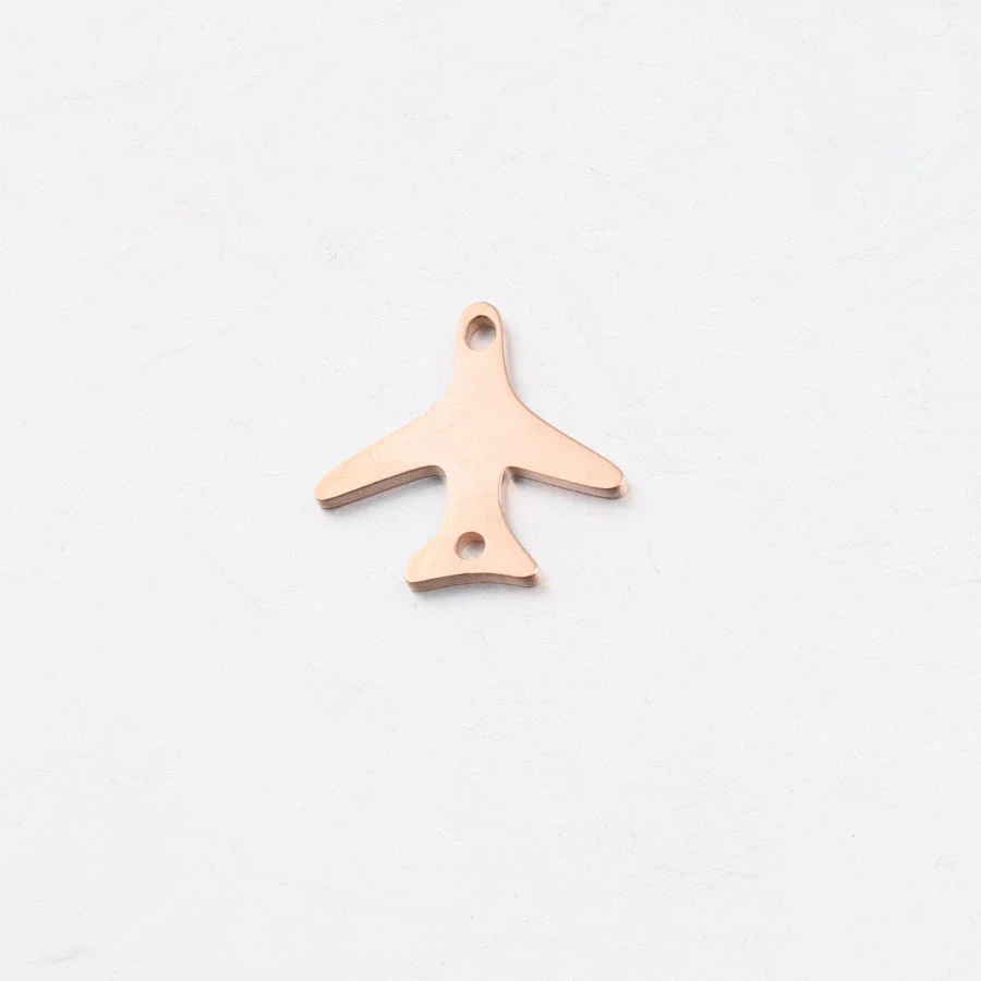 Stainless Steel Mirror Finish Polishing Aircraft Shape Pendant Jewelry Accessories - Image 7