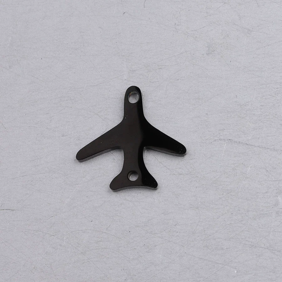 Stainless Steel Mirror Finish Polishing Aircraft Shape Pendant Jewelry Accessories - Image 8