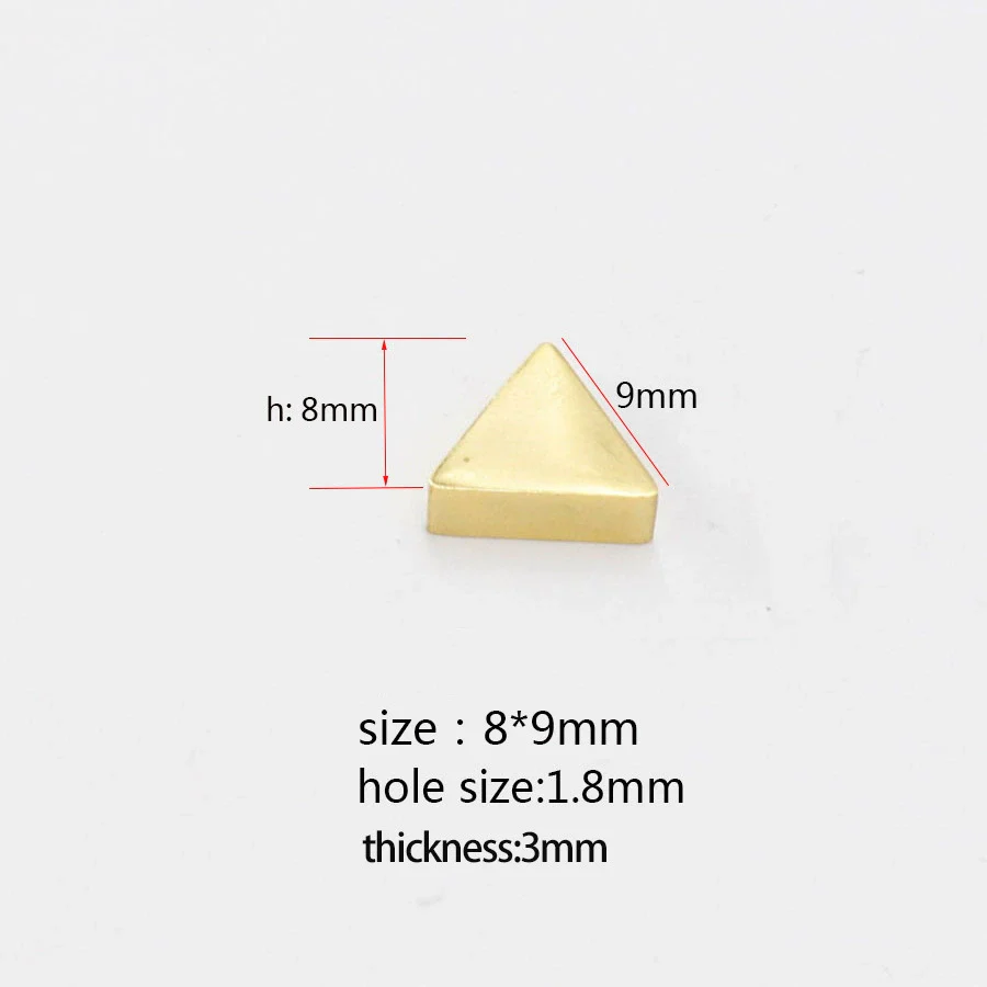 Stainless Steel Mirror Geometric Triangle Jewelry Accessories Diy Beads With Mirror Finish Polishing - Image 2