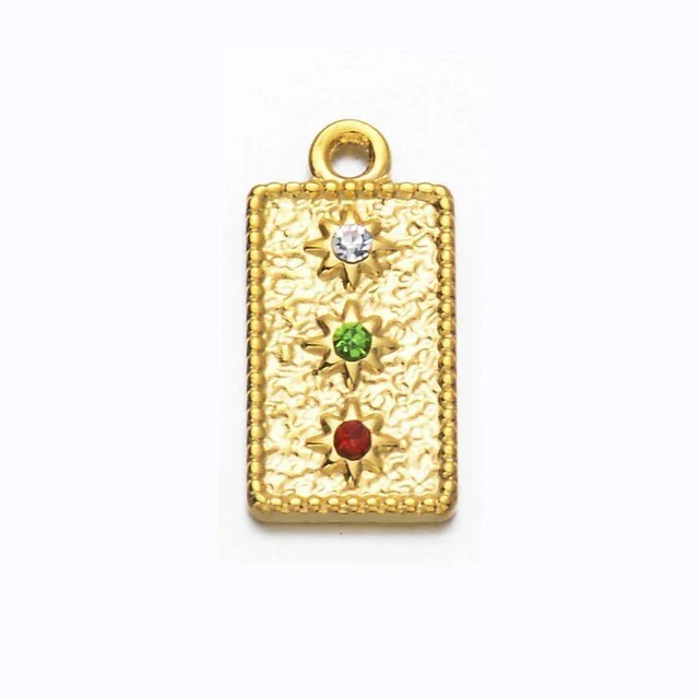 Stainless Steel Moon Star Pendant Jewelry With Electroplating Treatment And Irregular Shape - Image 12
