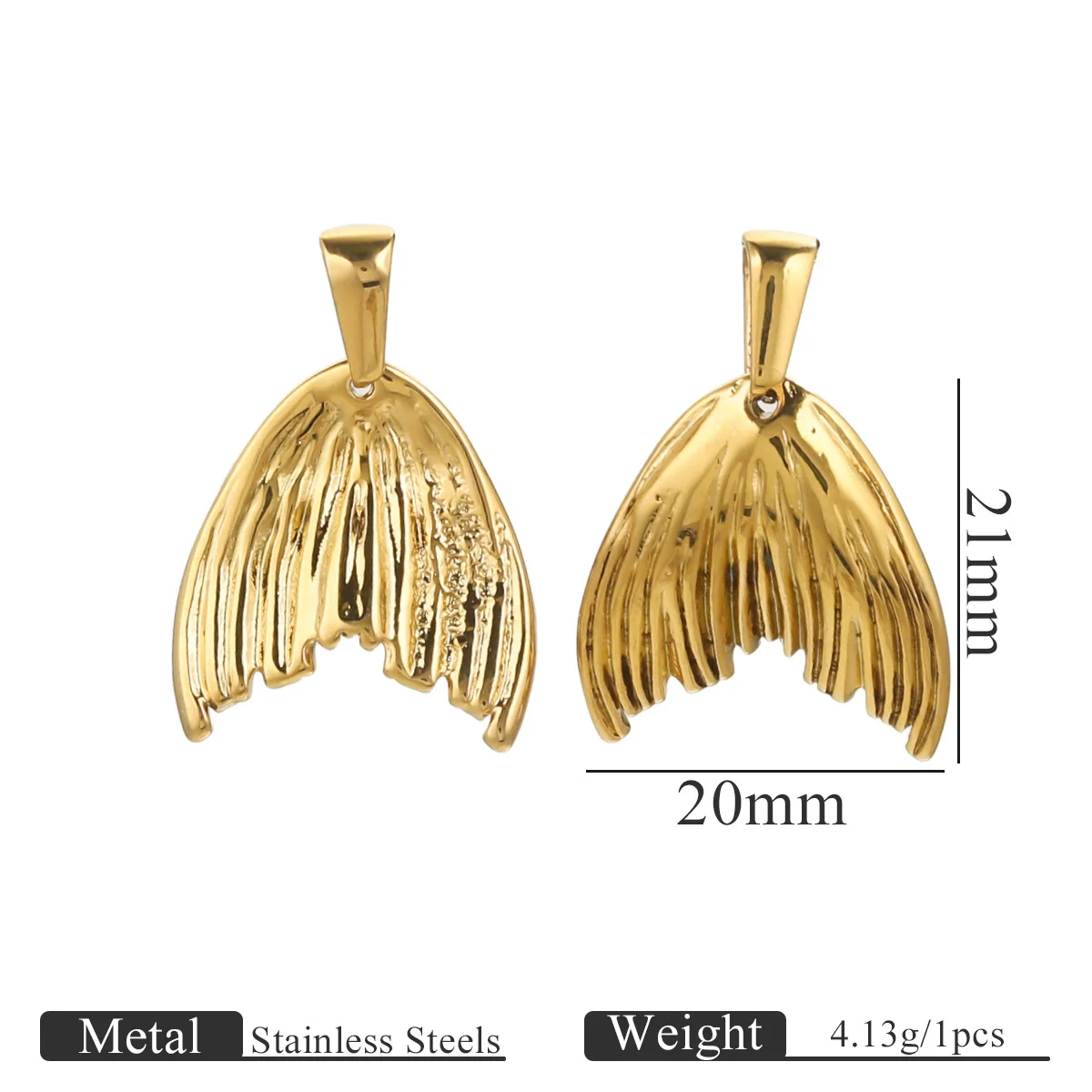 Stainless Steel Multistyle Pendant With Love Drops Bells Pattern Electroplated Diy Accessories - Image 7