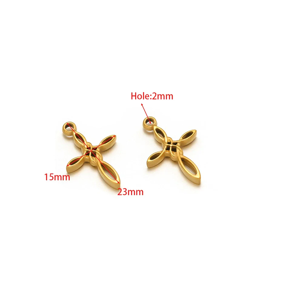 Stainless Steel Natural Geometric Flower Leaf Bow Knot Hollow Sun Jewelry Accessories For Diy Necklace Earrings Bracelet - Image 21