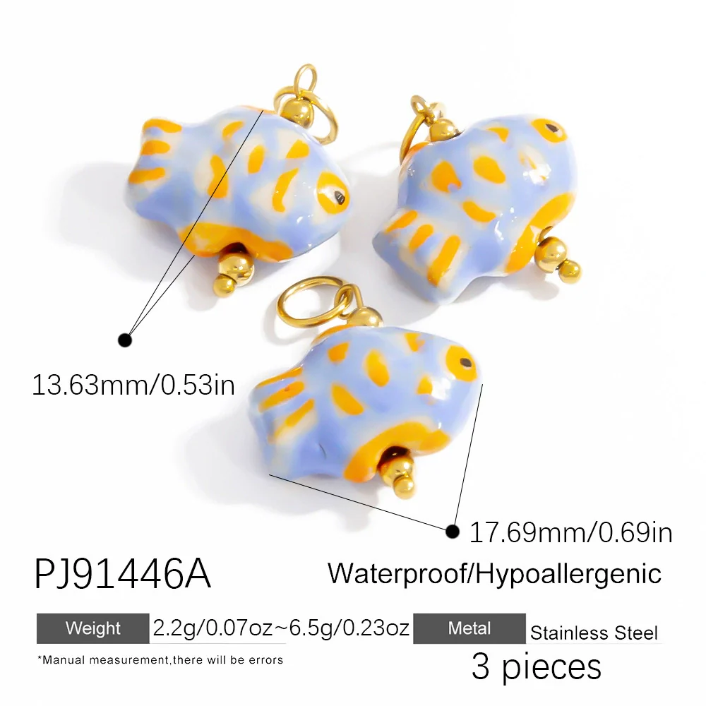 Stainless Steel Natural Stone Handmade Diy Jewelry Pendant And Earrings Accessories With Electroplating Fashion And Minimalist Style - Image 14