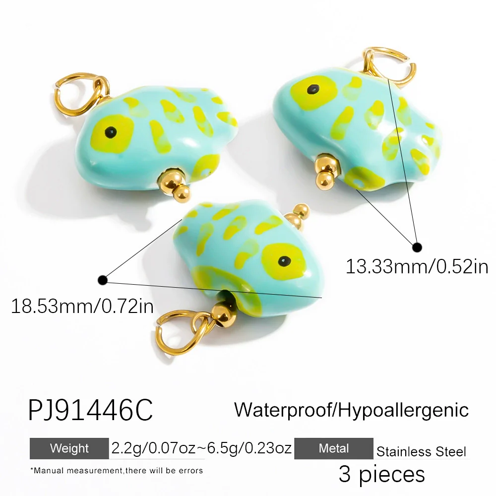 Stainless Steel Natural Stone Handmade Diy Jewelry Pendant And Earrings Accessories With Electroplating Fashion And Minimalist Style - Image 16