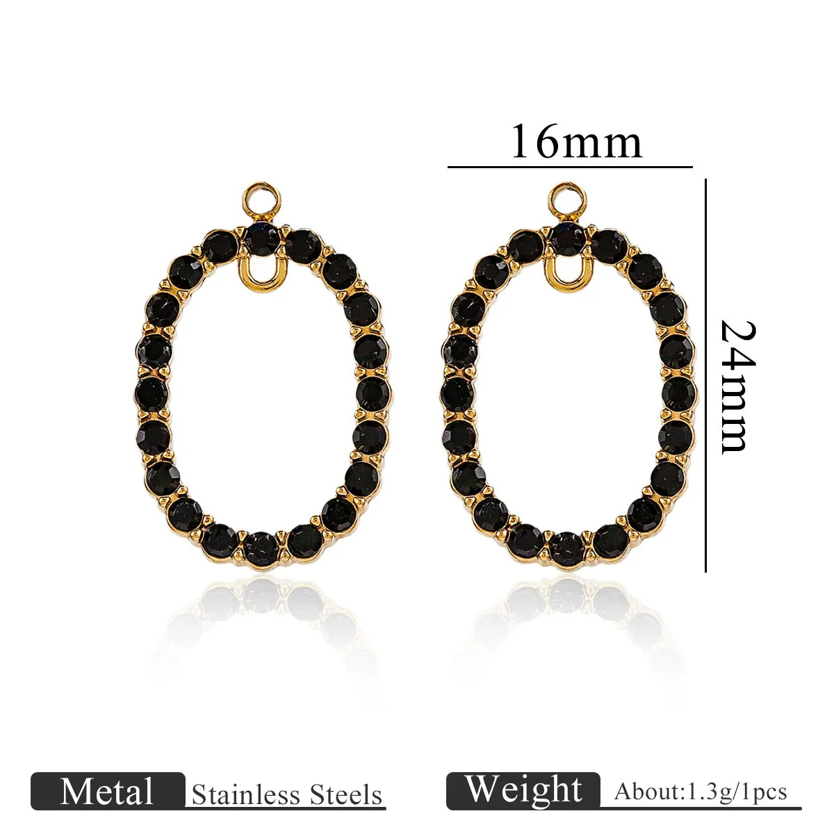 Stainless Steel Natural Stone Oil Drop Eight Eyes Pendant Necklace Jewelry Accessories - Image 6