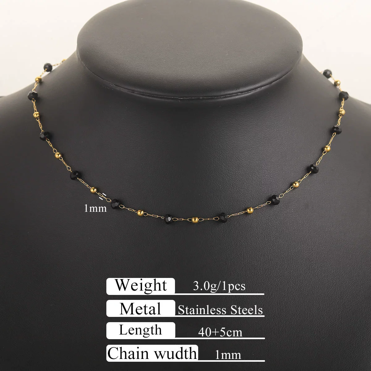 Stainless Steel Natural Stone Totem Bracelet Necklace Electroplated Fashion Small Fresh Simple Diy Handmade - Image 8