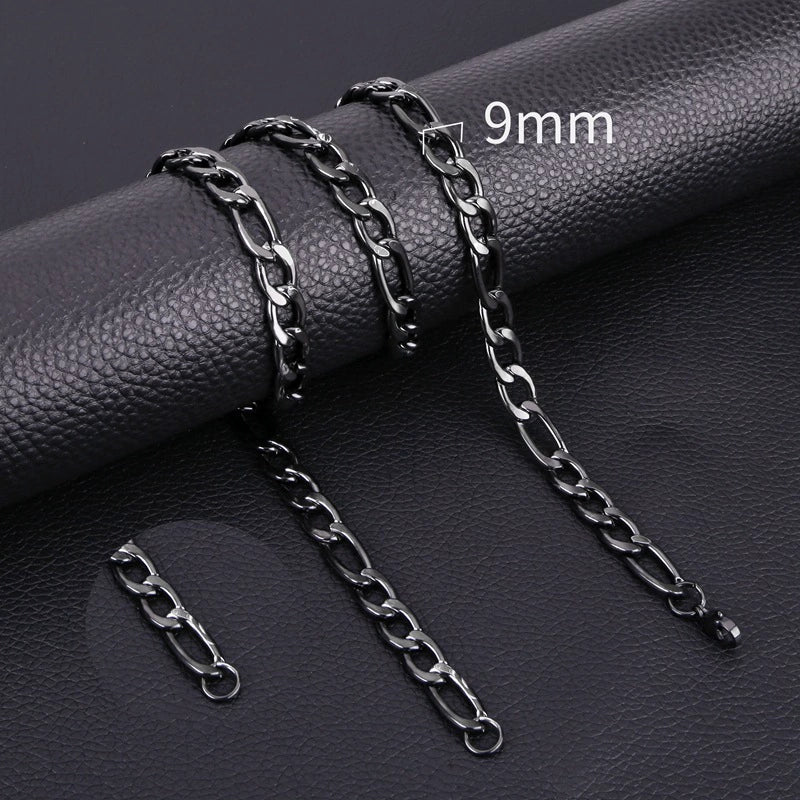 Stainless Steel Nk Chain Cuban Necklace With Geometric Style And Vacuum Colorpreserving Electroplating - Image 8