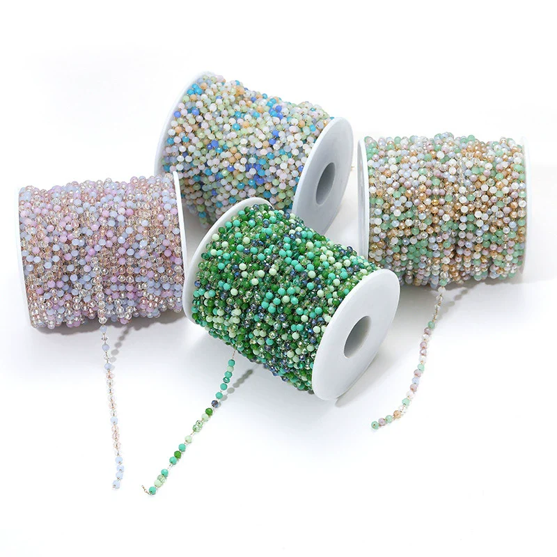 Stainless Steel O Shape Geometric Handmade Electroplated Beads Chain Jewelry Accessories For Necklace Bracelet