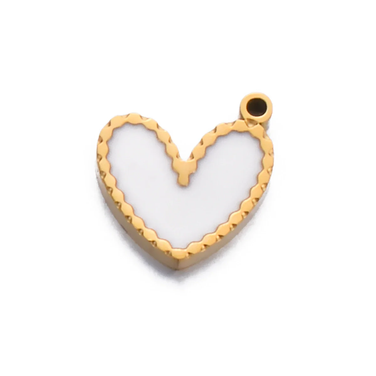 Stainless Steel Oil Dripping Heart Square Pendant Bracelet Earrings Accessories - Image 6
