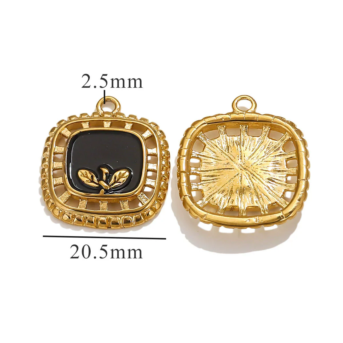 Stainless Steel Oil Drop And Flower Pearls Pendant Necklace Bracelet Accessories - Image 20