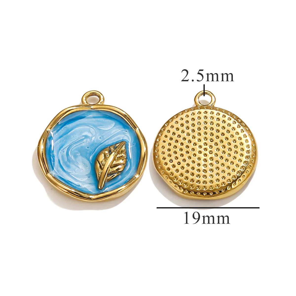Stainless Steel Oil Drop And Flower Pearls Pendant Necklace Bracelet Accessories - Image 24