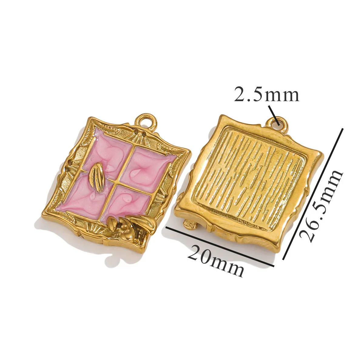 Stainless Steel Oil Drop And Flower Pearls Pendant Necklace Bracelet Accessories - Image 30
