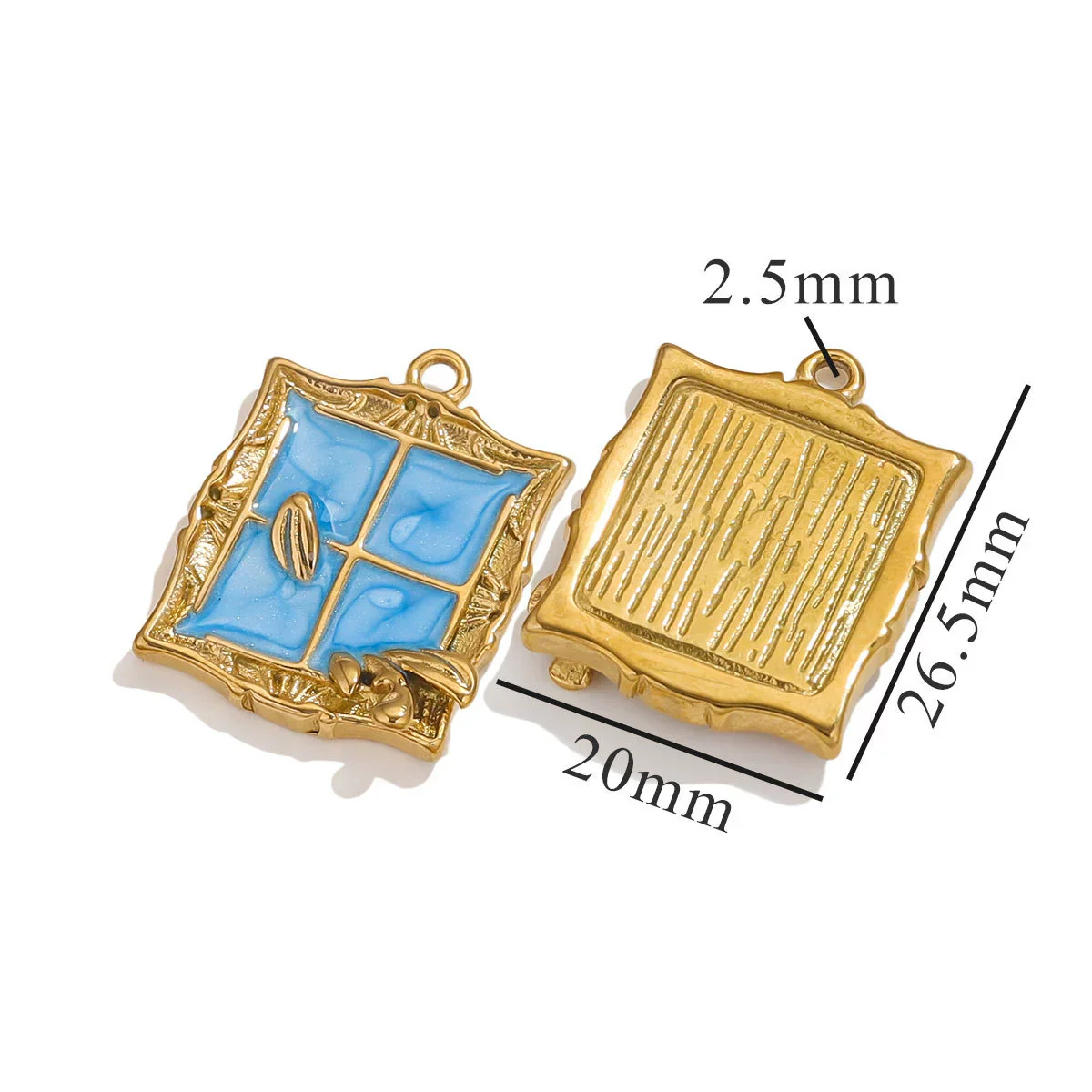 Stainless Steel Oil Drop And Flower Pearls Pendant Necklace Bracelet Accessories - Image 32