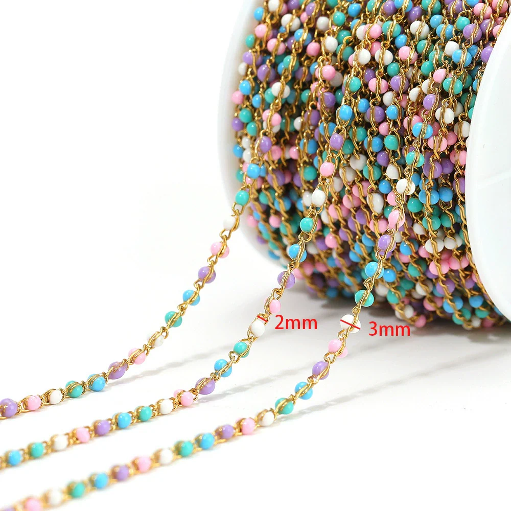 Stainless Steel Oil Drop Chain Jewelry Necklace Chain Accessories For Men And Women - Image 8