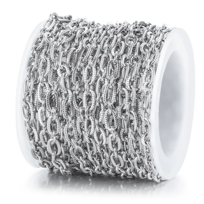 Stainless Steel Oshaped Cross Chain Jewelry Chain Electrolytic Brightening Diy Necklace Bracelet - Image 6