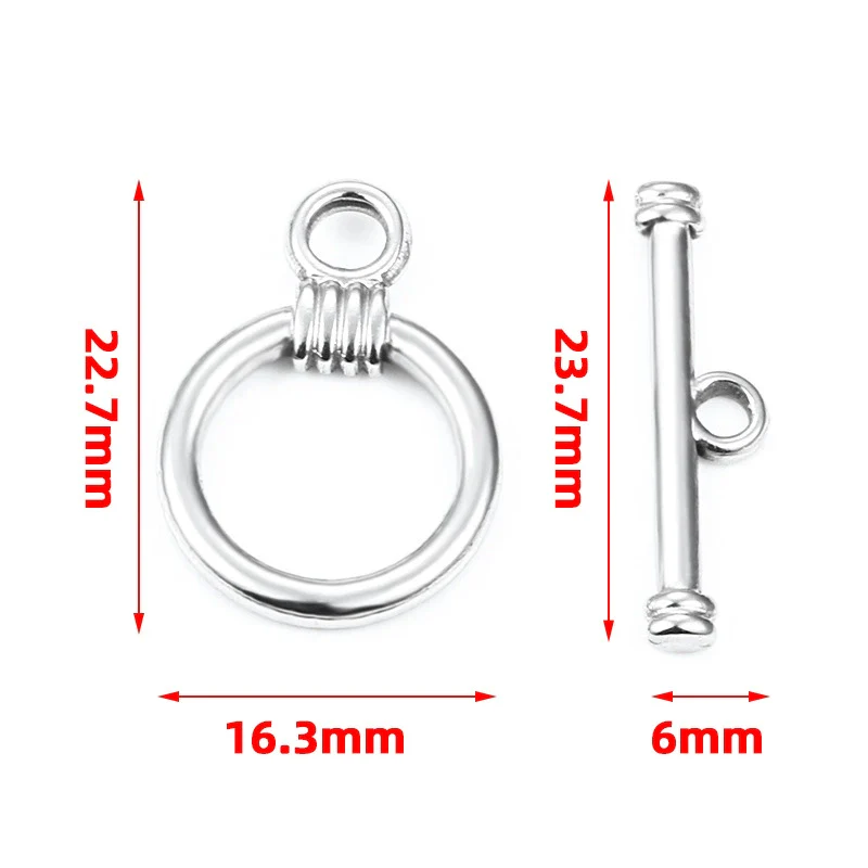 Stainless Steel Ot Ring Bar Jewelry Connecting Buckle Electroplated For Men And Women - Image 3