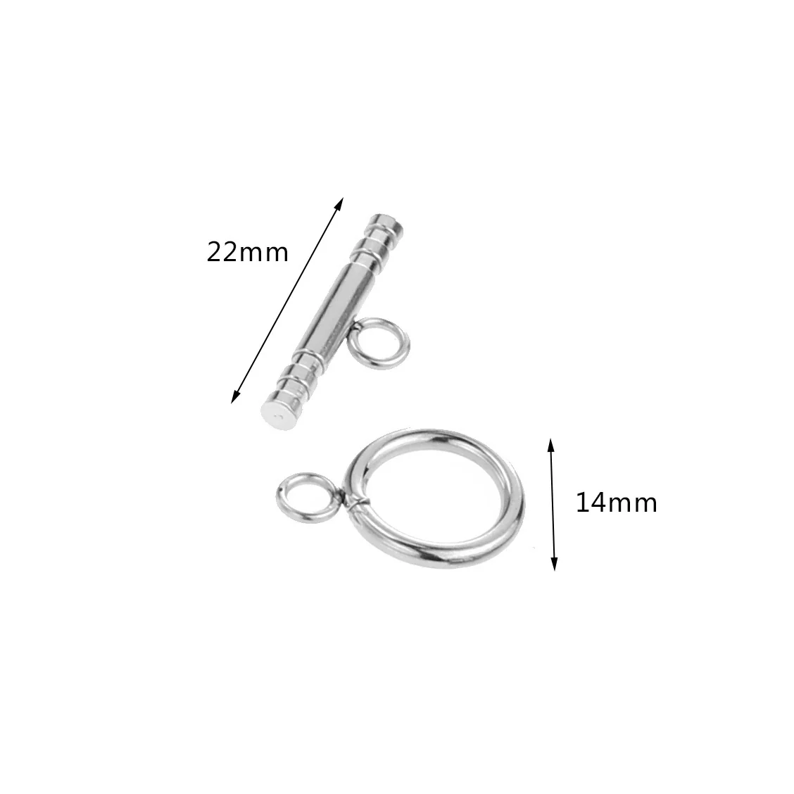 Stainless Steel Ot Stick Jewelry Connection Buckle Electroplated Totem Bracelet Necklace Jewelry Accessories - Image 2